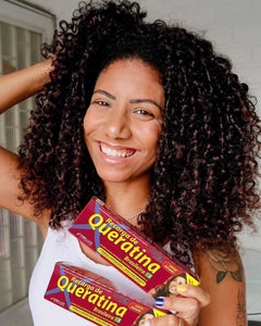 Curly hair with NOVEX Brazilian Keratin Recharge