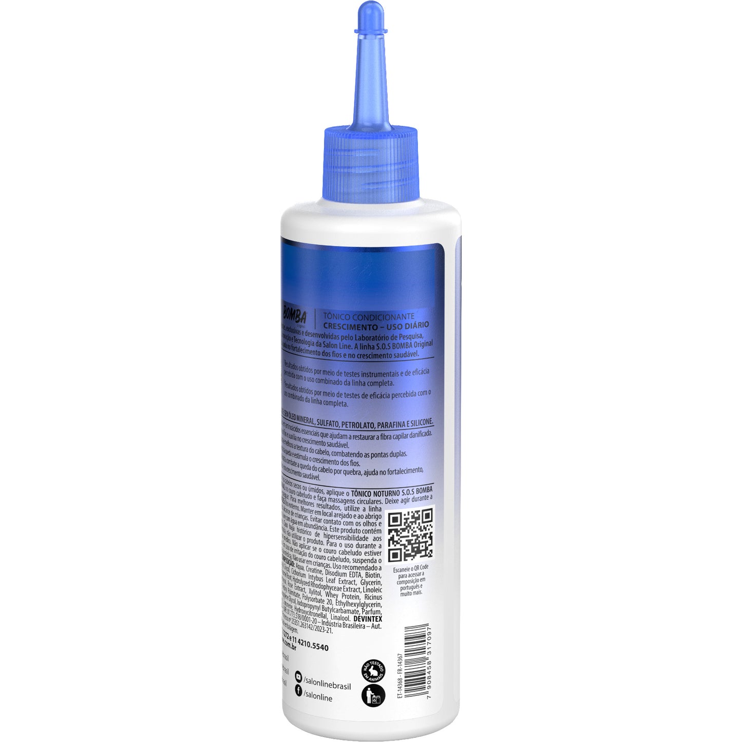 SALON LINE - S.O.S Bomba Original Night Strengthening Tonic 100ml