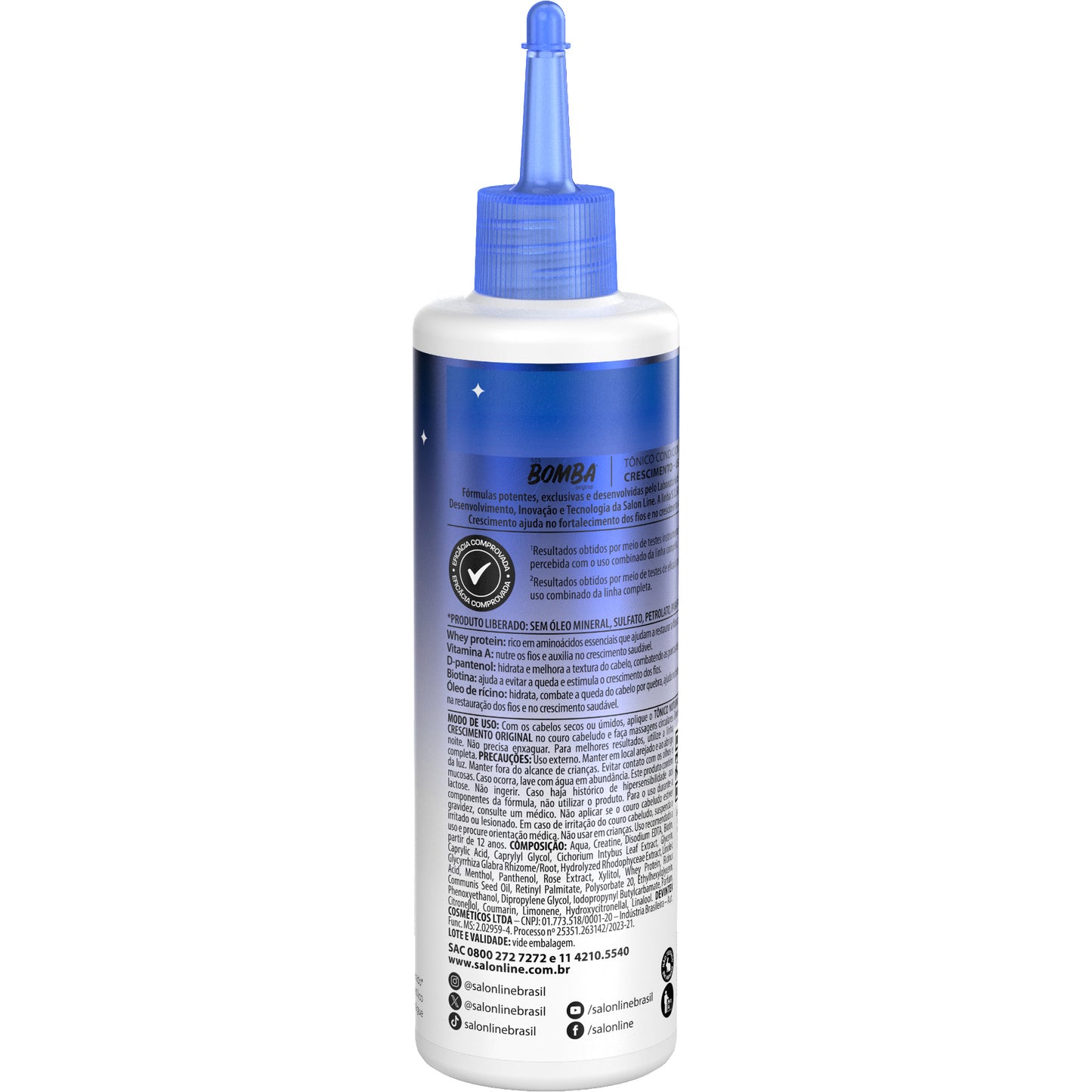 SALON LINE - S.O.S Bomba Original Night Strengthening Tonic 100ml
