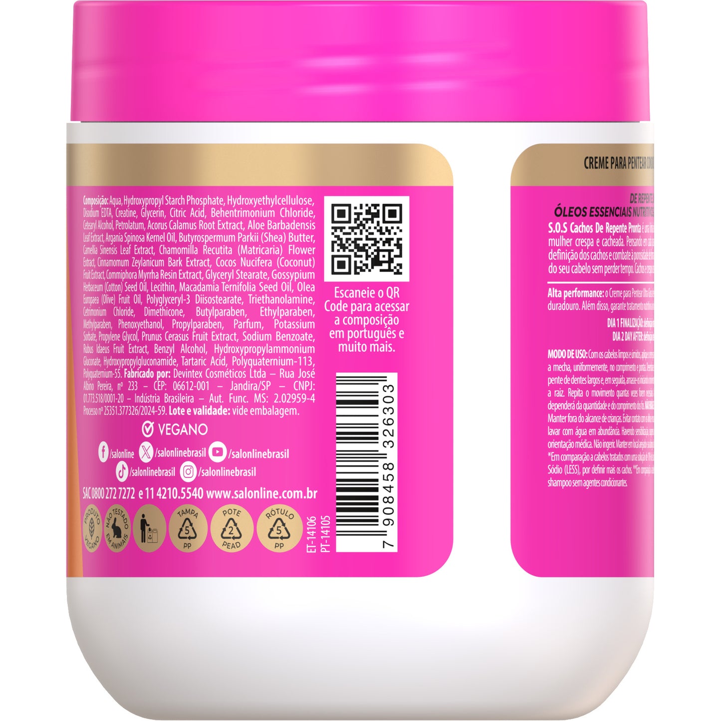 SALON LINE - S.O.S Curls Ready-to-Go Conditioning Curl-Styling Cream 500g