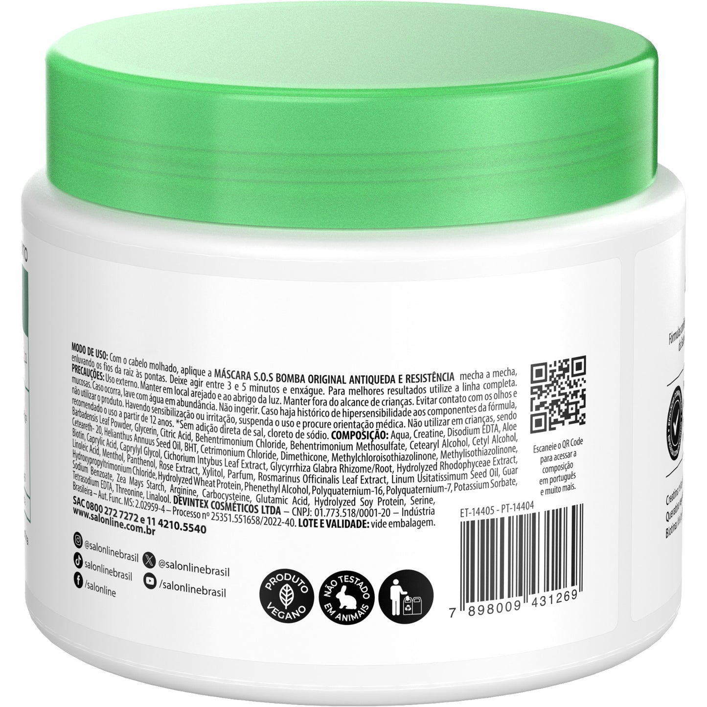 SALON LINE - S.O.S Bomba Hair Loss Control Hair Mask 500g