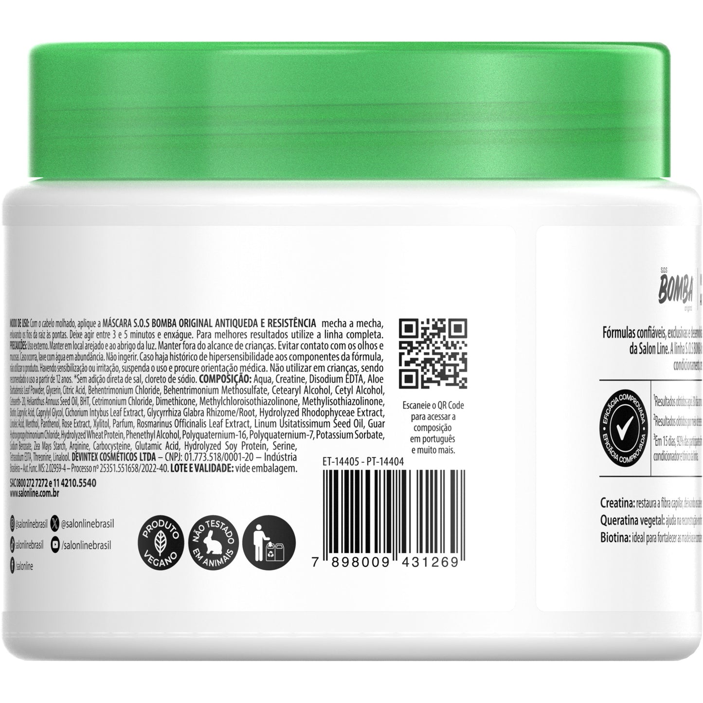 SALON LINE - S.O.S Bomba Hair Loss Control Hair Mask 500g