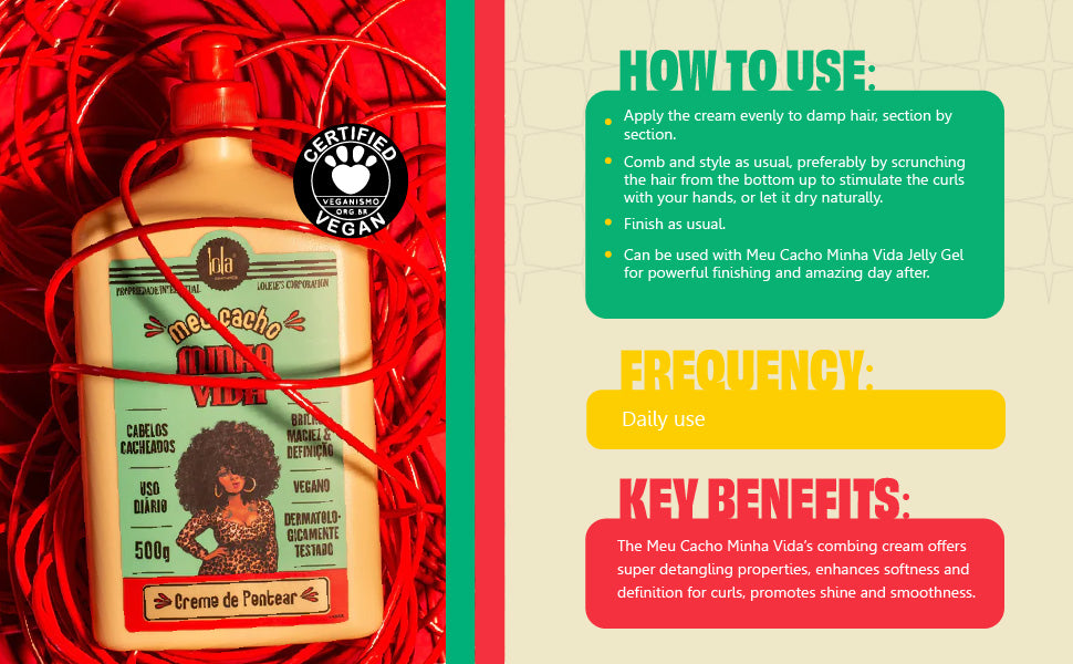 LOLA - My Curls My Life Combing Cream Hair Cream Leave in 500g