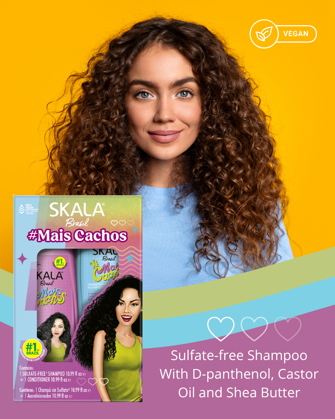 Skala Mais Cachos #PerfectCurls Shampoo & Conditioner Kit 325ml