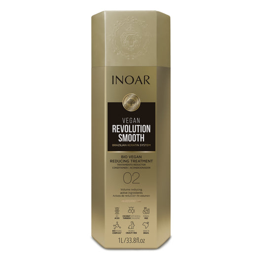 Inoar PROFESSIONAL - VEGAN REVOLUTION SMOOTH Brazilian Keratin System - Formaldehyde FREE- Step 2 Treatment 1 Liter