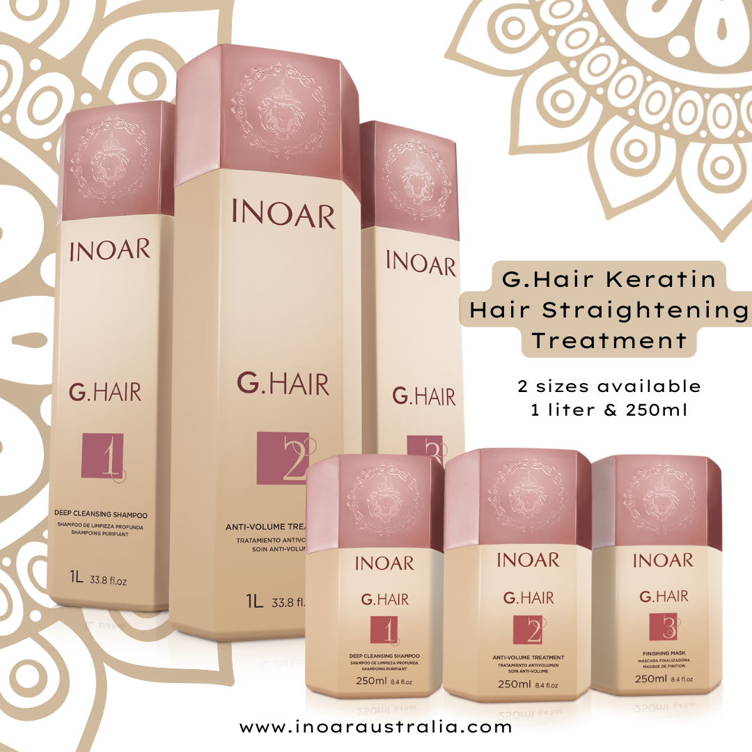 Inoar PROFESSIONAL - G.Hair Keratin Smoothing Treatment Step 1 Shampoo 33.8oz/1L