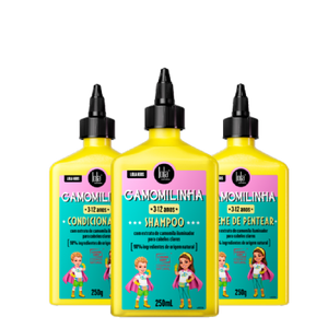 LOLA - Chamomile for Kids Kit - Shampoo, Conditioner and Combing Cream Leave-in