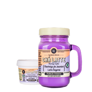 LOLA - Latte Tea Jasmine Kit - Paste Shampoo & Hair Butter (Reusable glass mug)