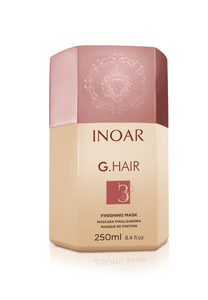 Inoar PROFESSIONAL - G.Hair Keratin Smoothing System With Deep Cleansing Shampoo, Anti-Volume Treatment & Finishing Mask (8.4oz/250ml x 3)