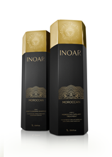Load image into Gallery viewer, Inoar PROFESSIONAL - Moroccan Keratin Smoothing Treatment - Deep Cleansing Shampoo &amp; Treatment Kit (1 liter x 2)
