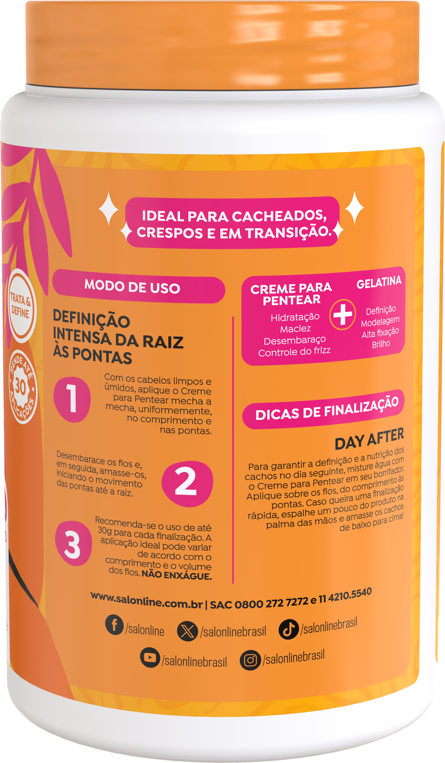 SALON LINE - Jelly + Extraordinary Definition Curl-Styling Cream 1kg