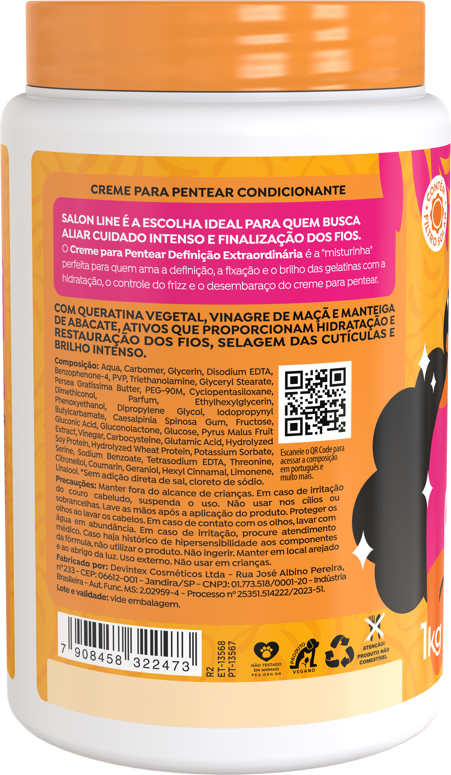 SALON LINE - Jelly + Extraordinary Definition Curl-Styling Cream 1kg