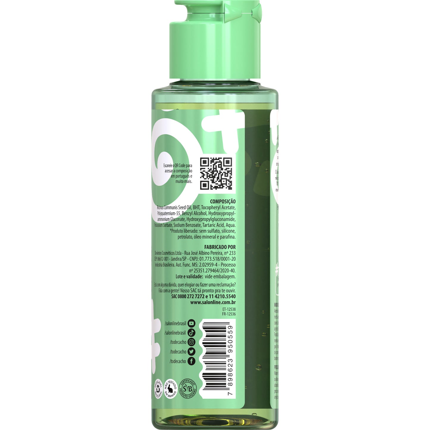 SALON LINE - #ToDeCacho Castor Oil Hair Treatment Moisturizing Oil 100ml