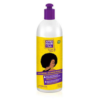 Novex Afrohair Style Curl-Defining Cream Leave in Conditioner 17.6oz/500ml