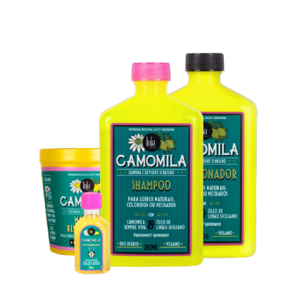 LOLA - Chamomile Kit - Shampoo, Conditioner, Mask and Illuminating Oil
