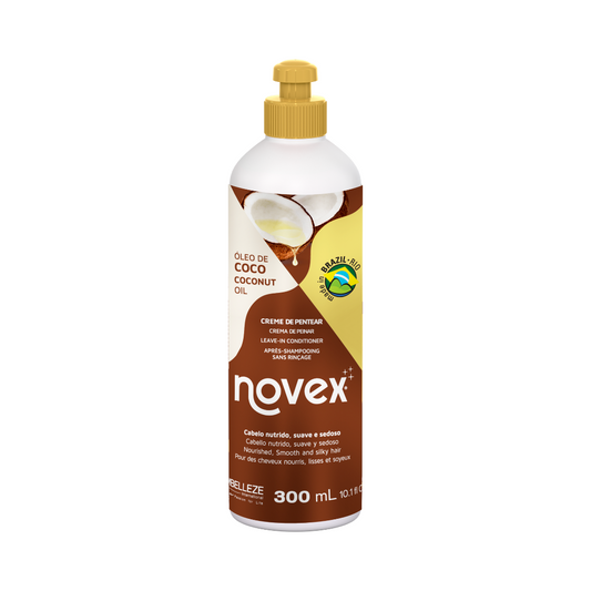 Novex Coconut Oil Leave-In Cream – 10.5oz/300g, Nourishes & Defines Curls