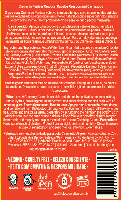 LOLA - Creoula Styling Cream Curl-Defining Cream Leave in Conditioner 500g - Creme de Pentear
