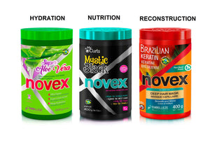 Novex Capillary Schedule Hair Mask Brazilian Keratin (400g x 3)