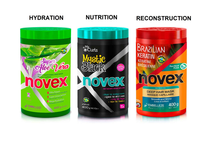 Novex Capillary Schedule Hair Mask Brazilian Keratin (400g x 3)