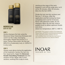 Load image into Gallery viewer, Inoar PROFESSIONAL - Moroccan Keratin Smoothing Treatment - Deep Cleansing Shampoo &amp; Treatment Kit (250ml x 2)
