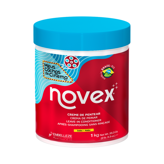 Novex My Curls Movie Star Hair Cream Leave in Conditioner 1kg  for Hydrating & Curl-Defining