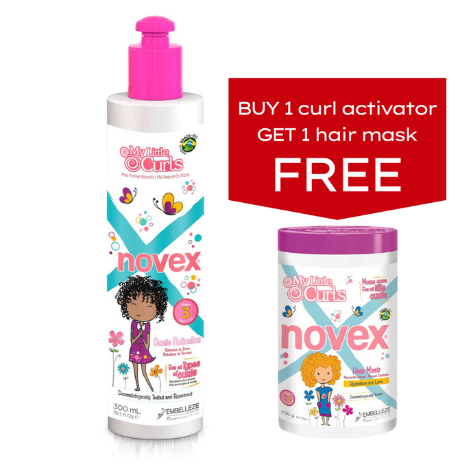 Novex My Little Curls Curls Activator 300ml - BUY 1 and GET 1 Hair Mask 400g FREE