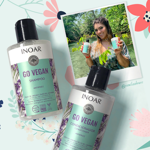 INOAR Go Vegan Anti Frizz Kit - Shampoo,  Conditioner and Mask