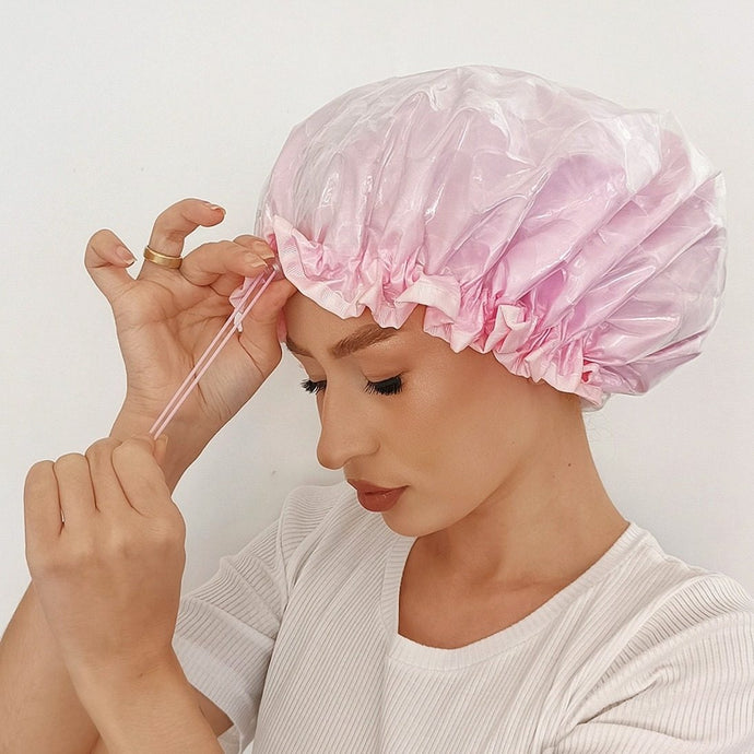 SOULTA - Shower and Deep Conditioning Cap – Waterproof with Satin Lining