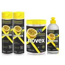 Load image into Gallery viewer, Novex Hydration Hair Kit - Super Hair Food Passion Fruit &amp; Blueberry

