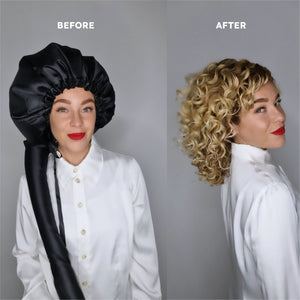 Satin Diffuser Drying Cap - Thermal/Heat Cap - Black