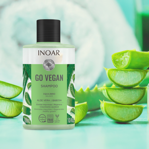 INOAR Go Vegan Balance Aloe Vera Kit - Shampoo,  Conditioner and Mask
