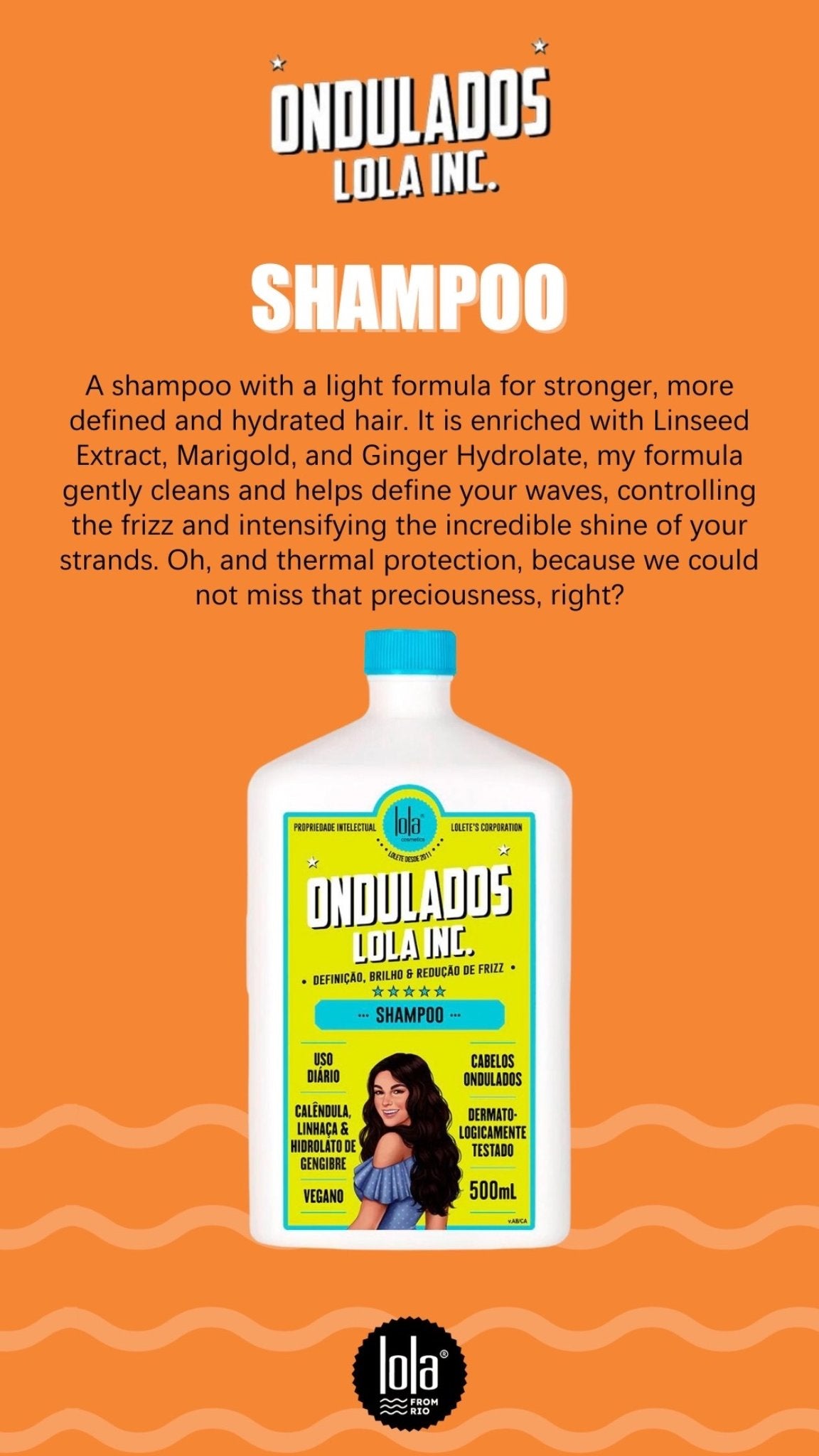LOLA - Ondulados Lola Inc Shampoo and Conditioner Kit (500ml x 2)