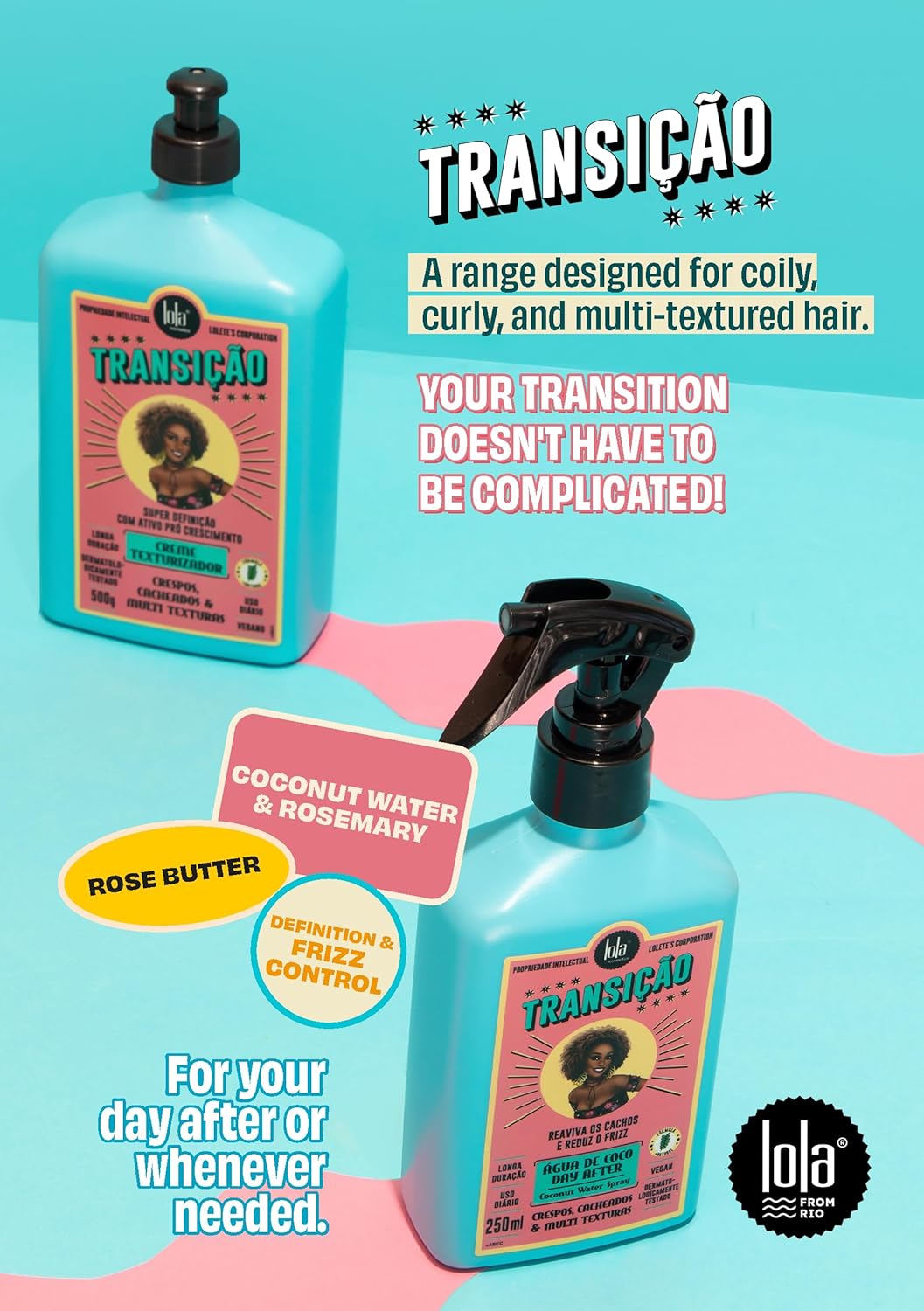 LOLA - Hair Transition Conditioner After-day Spray -  with Coconut Water 250ml