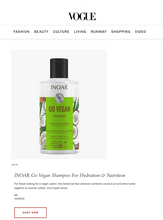 Load image into Gallery viewer, INOAR Go Vegan Hydration And Nutrition Kit - Shampoo, Conditioner and Mask
