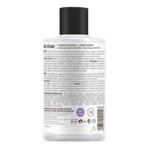 Inoar Go Vegan Anti frizz Conditioner, Argan and Lavender Oil, Directions