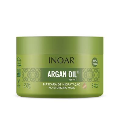 Inoar Argan Oil Hair Mask - Deep Conditioning And Moisturizing Essential Oil Hair Mask 8.8oz/250g