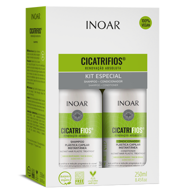 Inoar Cicatrifios Shampoo + Conditioner Kit 8.4oz/250ml