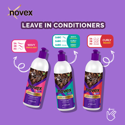 Novex My Curls Soft Curl-Defining Cream Leave in Conditioner  17.6oz/500ml (2ABC curls type)