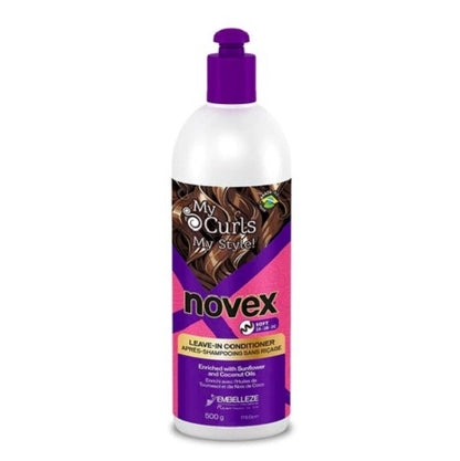 Novex My Curls Soft Curl-Defining Cream Leave in Conditioner  17.6oz/500ml (2ABC curls type)