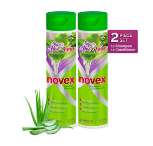 Novex Super Aloe Vera Shampoo & Conditioner Kit (10.1oz/300ml x 2)