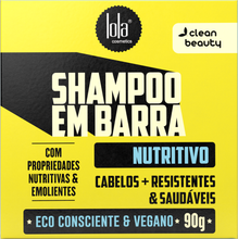 Load image into Gallery viewer, LOLA Em Barra - Solid Nourishing Shampoo for unruly hair 90g

